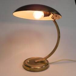 Lampe de bureau Bauhaus en laiton, modèle 6751 par Christian Dell pour Kaiser Leuchten