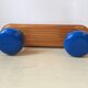 Electric blue coat rack from the 80s