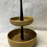 Servant in stoneware and teak