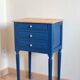 Table de chevet vintage luna — pièce unique
