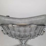 Vintage chrome swivel armchair