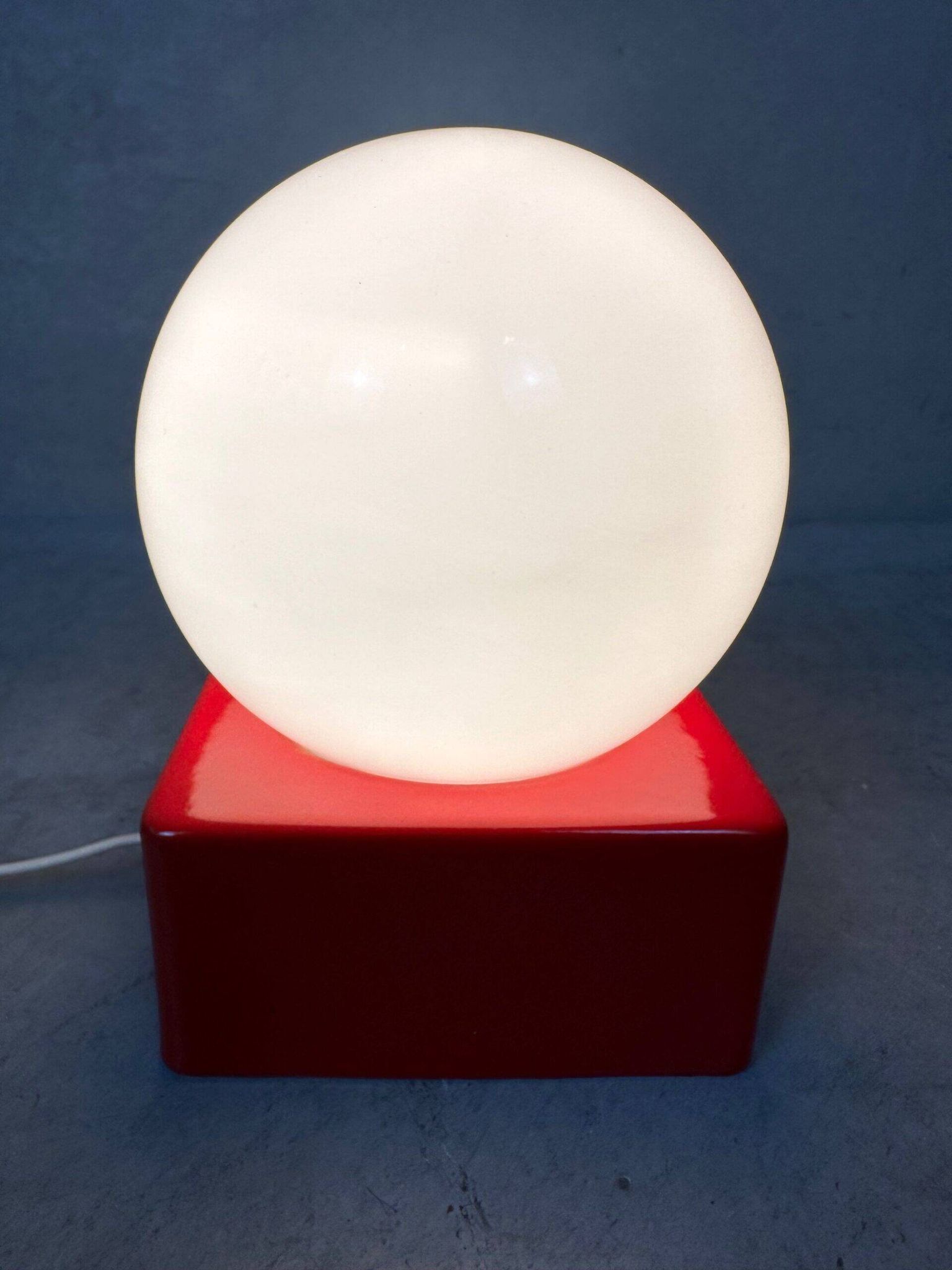 Lampe vintage de table/mur – porcelaine et opaline
