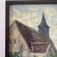 The village church, oil on canvas signed