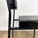 Chaise design moderniste métal et similis cuir années 60