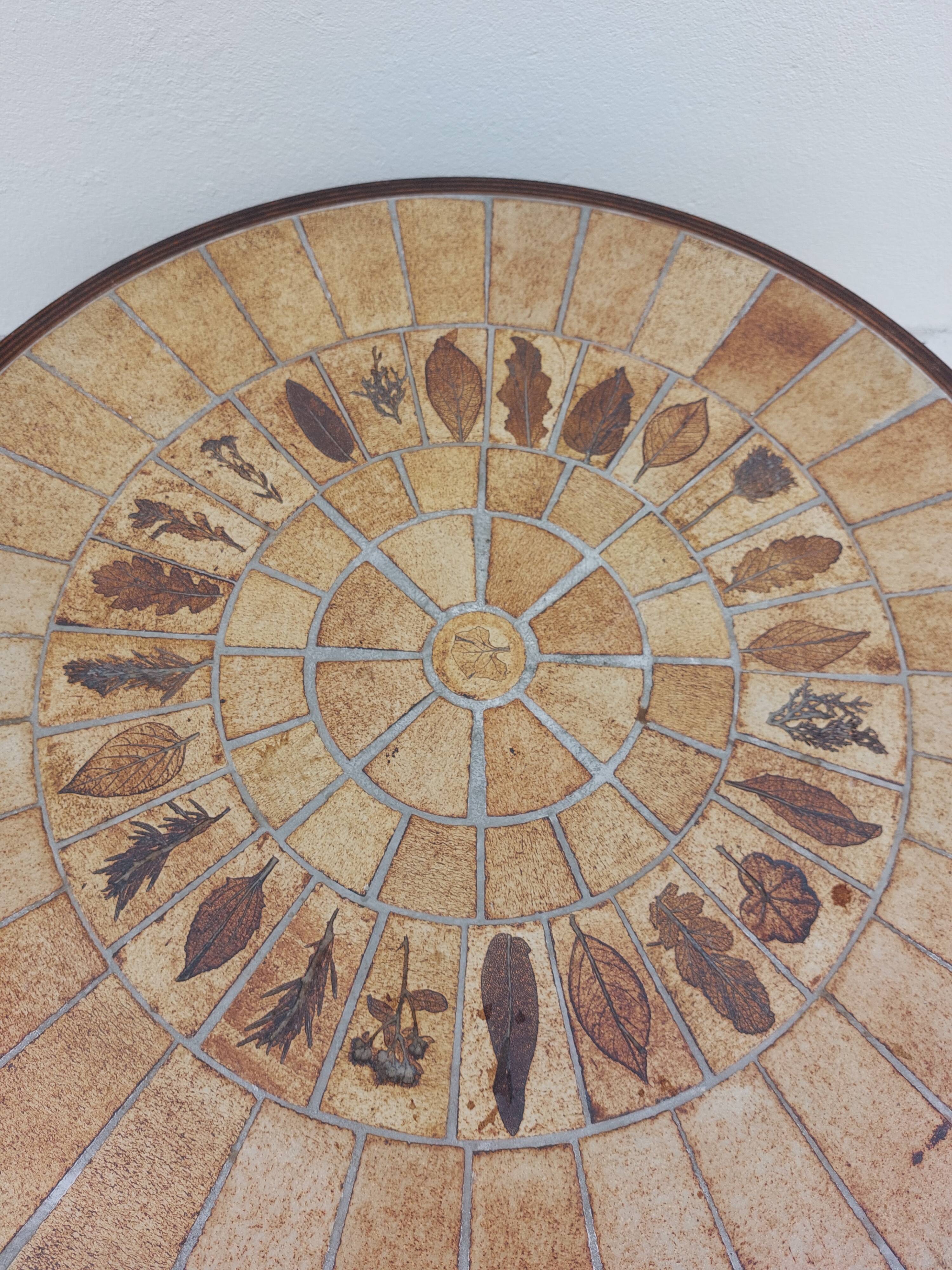Ceramic coffee table by Roger Capron model Herbarium