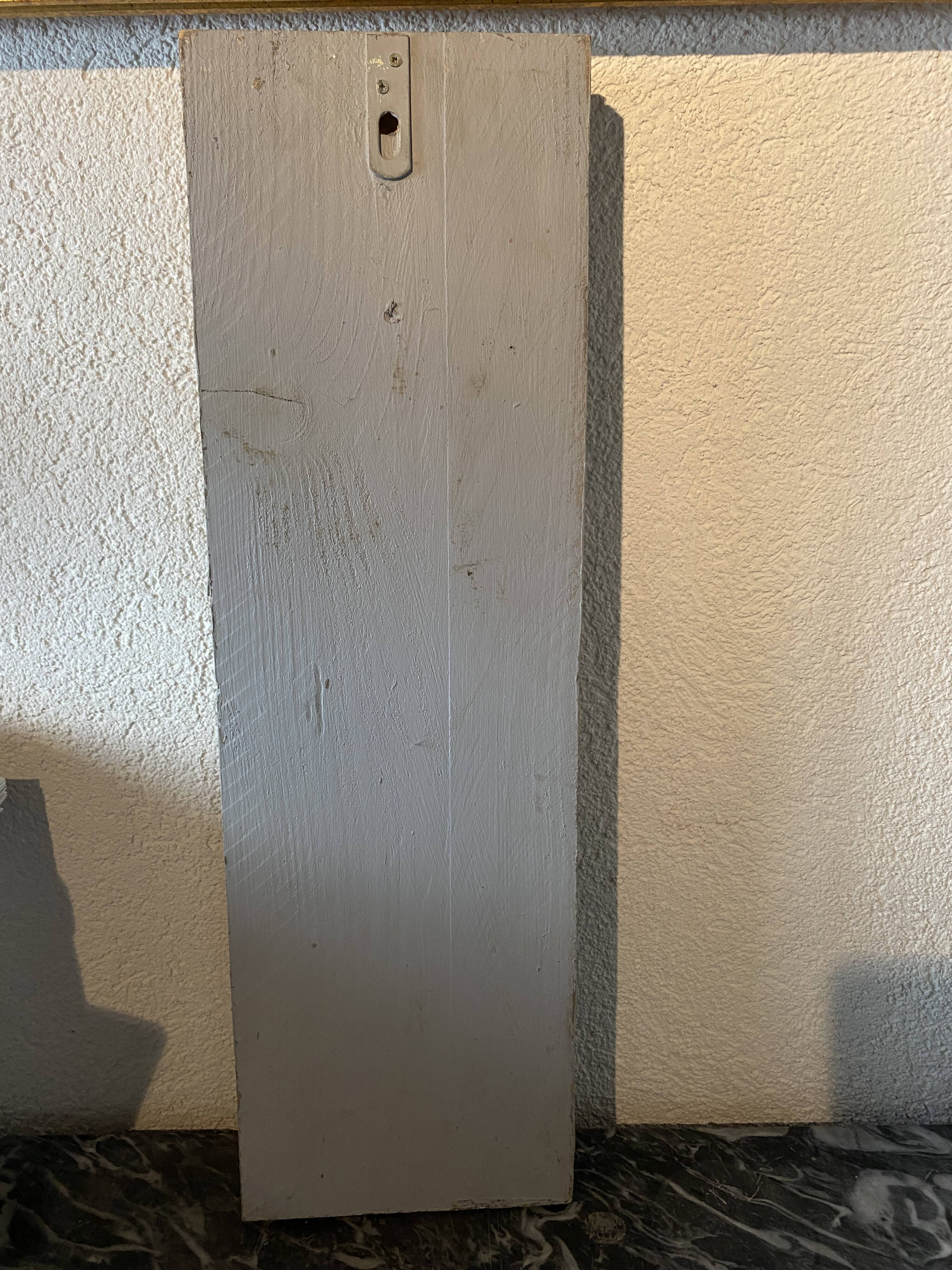 Wooden panel "Angelot" old ceruse gray