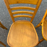 Suite of 4 Dutch bistro chairs
