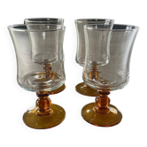 Verres à vin ambrés - set de 4 verres