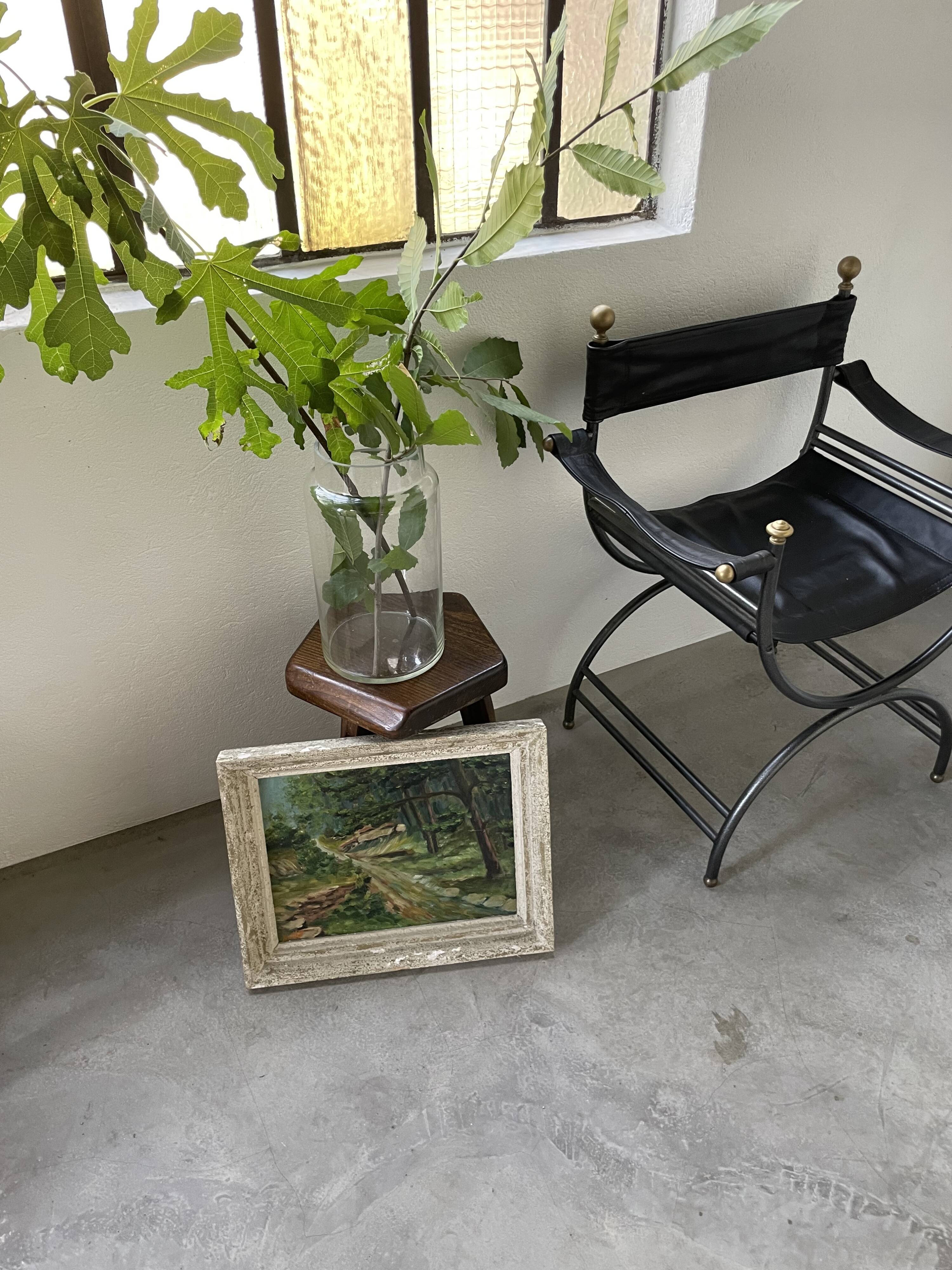 Oil painting walk in the Bailly forest