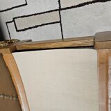 Pair of seats and a vintage ottoman 1970