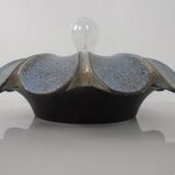 German flower wall lamp from Pan Keramik, 1970s