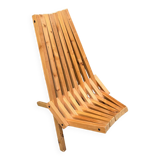 Solid wood folding patio garden armchair