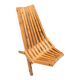 Fauteuil de jardin terrasse pliant en bois massif