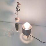 Lampe de table année 70 inox formes géométriques
