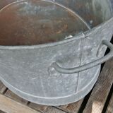Large oval zinc basin