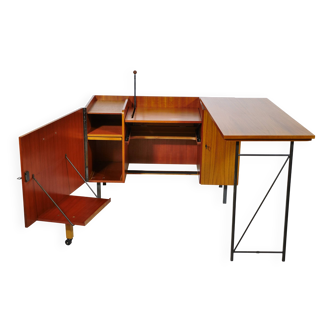 Mid-Century sideboard desk combination in teak, 1960s