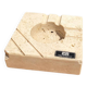 Travertine ashtray by Cerri Nestore (damaged)
