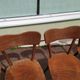 Lot of 6 wooden bistro chairw German