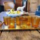 Lot de 6 verres ambré 70