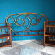 Rattan headboard for double bed