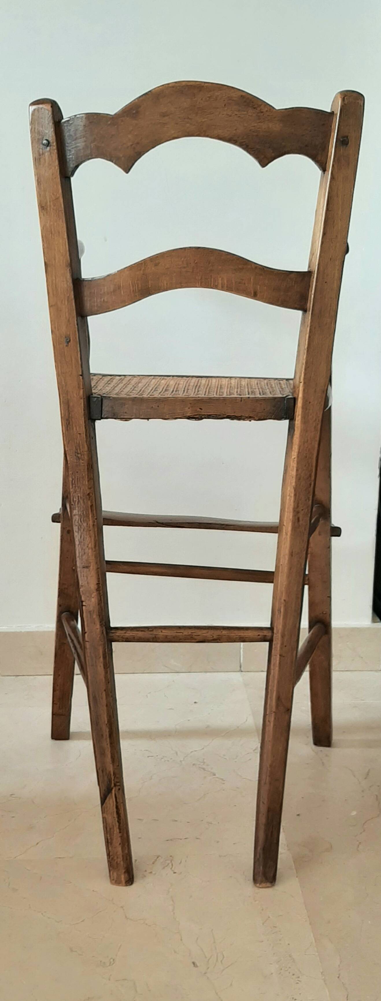 Chaise haute enfant vintage bois