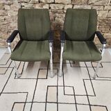 Pair of vintage office meeting chairs
