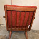 Fauteuil vintage mid-century pieds compas style scandi