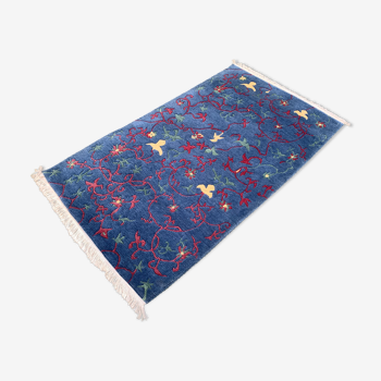 Nepalese rug 165x95 cm oriental, chinese, tibetan, tribal, blue, pink, red