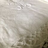 Old embroidered cloth, monograms and lace
