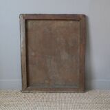 Tableau portrait huile sur toile ancien 19 ème prêtre tableau religieux vintage