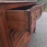 Commode en chene  d epoque Louis XV