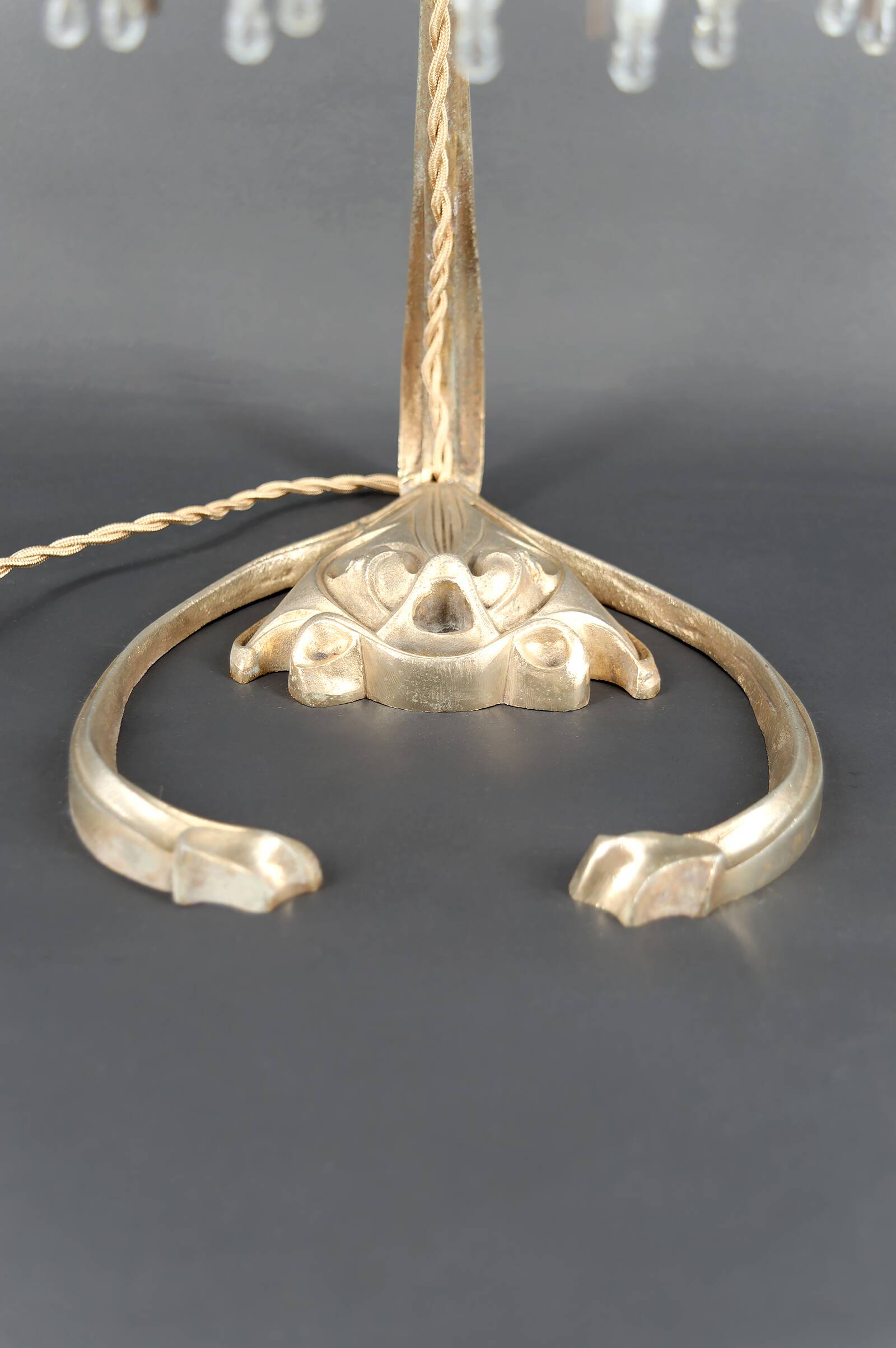 Bronze Lamp and Pendants by H. Guimard, France, Art Nouveau, c. 1910