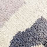 Moroccan Berber carpet Azilal ecru with colorful patterns 2,60x1,53m