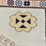 7x9 Peach Navy Blue Oushak Area Rug, 202x284Cm