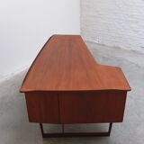 Freestanding 'Boomerang' desk in teak by Peter Løvig Nielsen, 1968