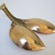 Solid brass lobster forming zoomorphic plateau