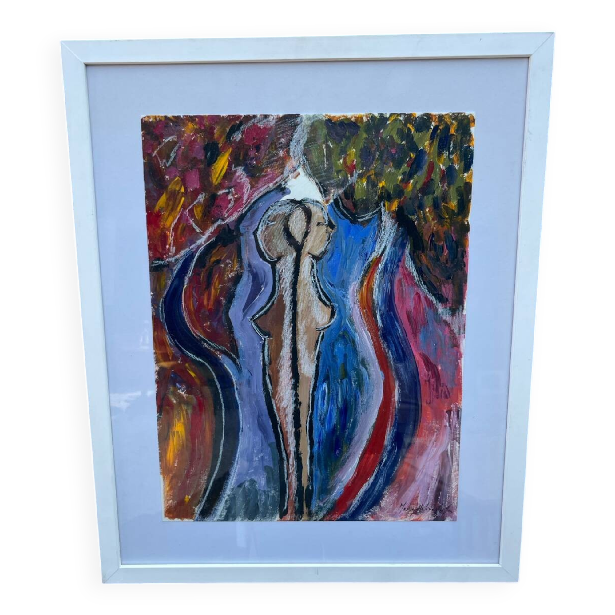 Signed contemporary painting