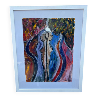 Signed contemporary painting
