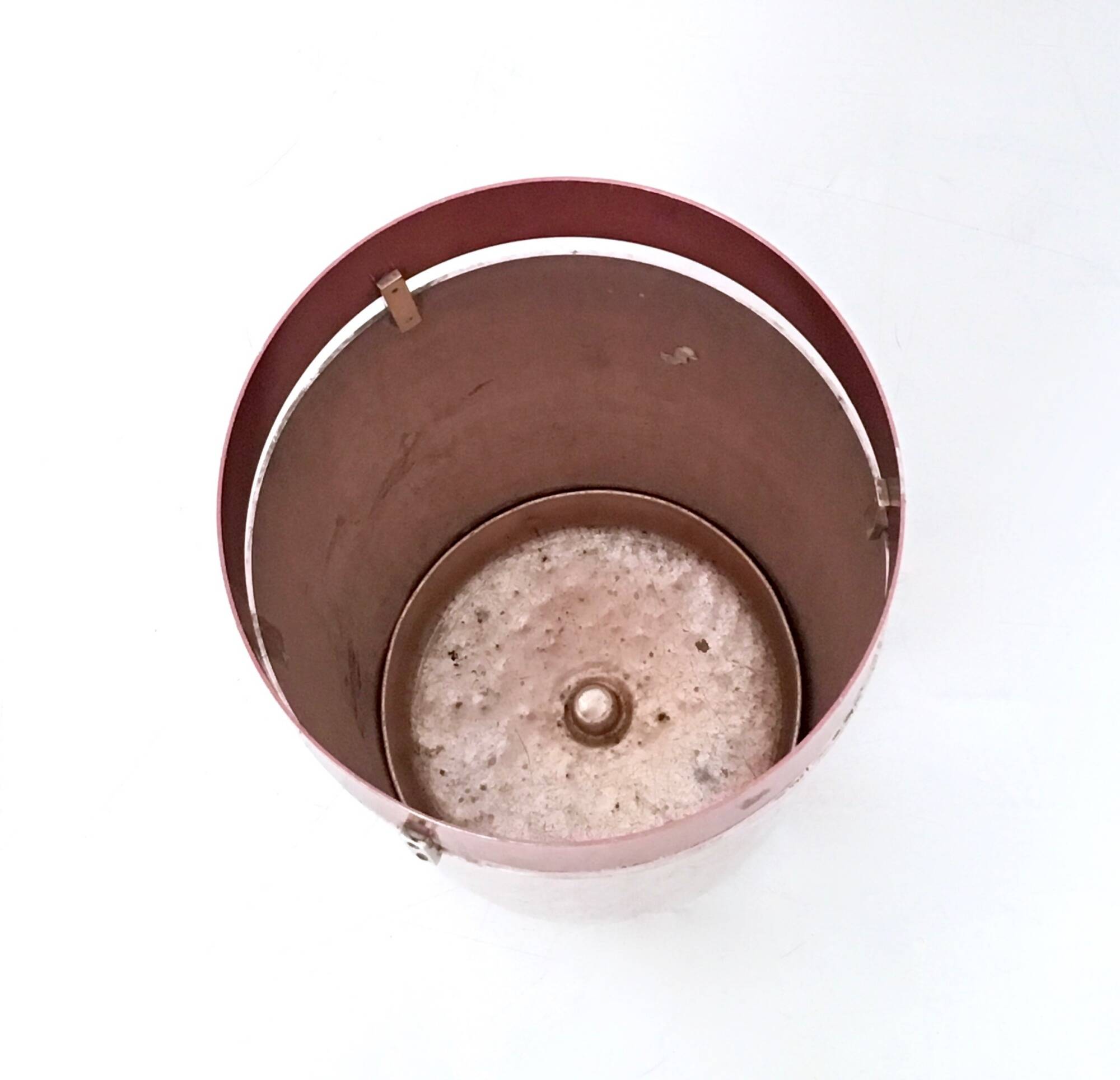 Old Rose Aluminum Umbrella Stand by Ettore Sottsass Produced by Rinnovel