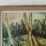Vintage landscape painting