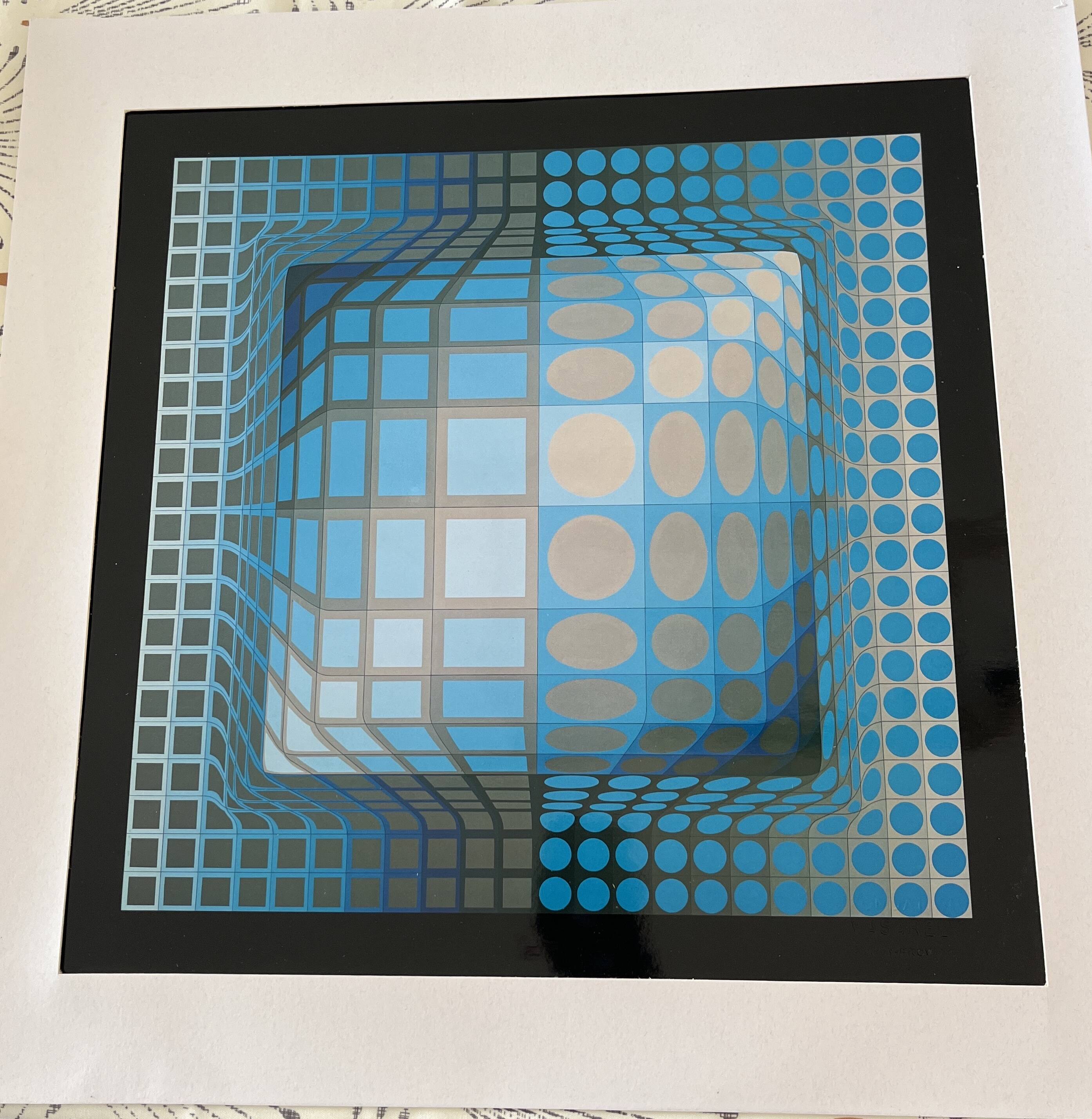 Victor Vasarely KOSKA-REV 100x100 Editions du Griffon vintage Op Art