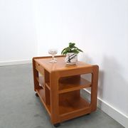 Chariot audio en teck danois avec tiroir meuble TV vintage