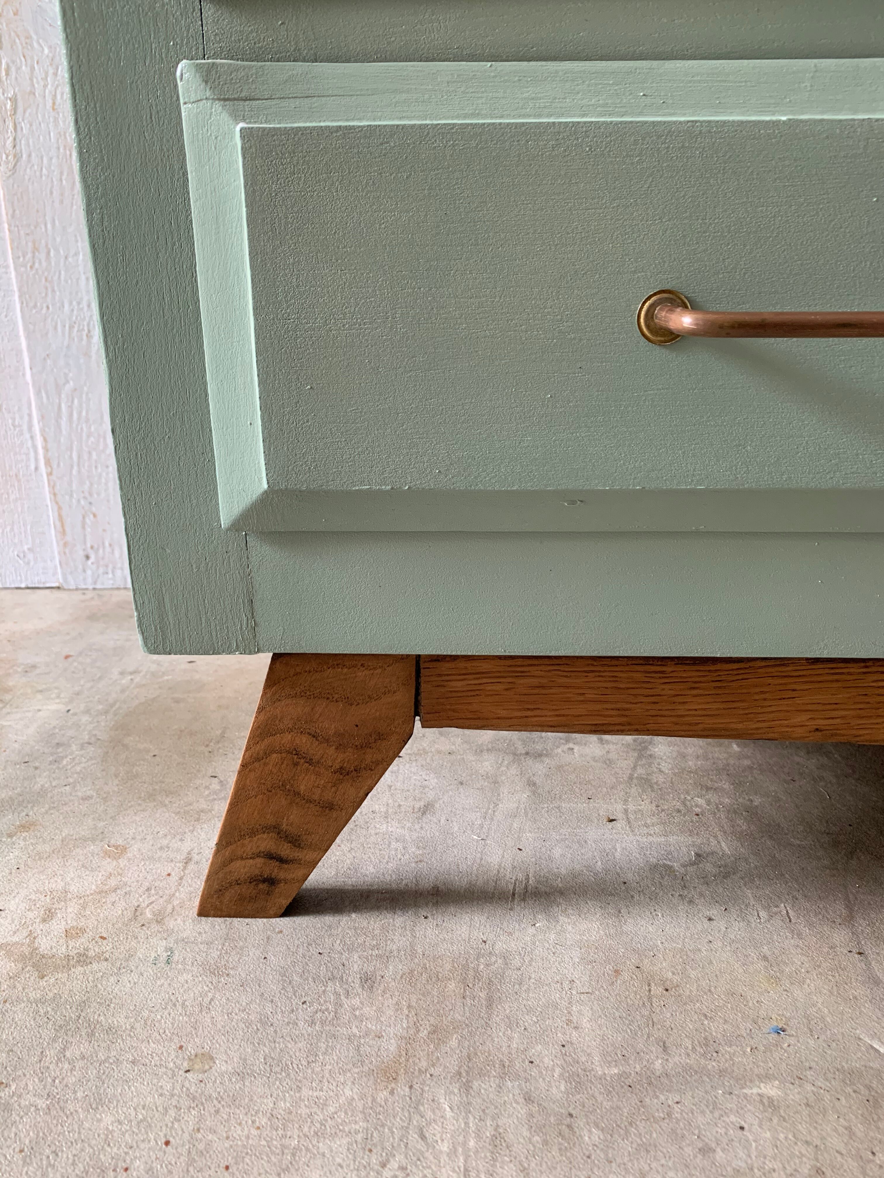 Green vintage dresser