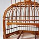 Cage à oiseaux chinoise vintage en bambou