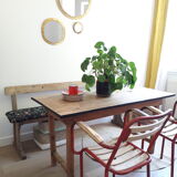Wooden workshop table
