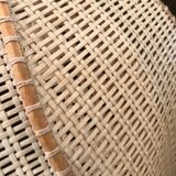 Suspension flower in rattan canning 1970