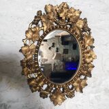 Baroque Venetian Mirror • Carved Wood • Gold Leaf • Italy • 18th Century