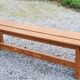 Solid elm bench from the 70s