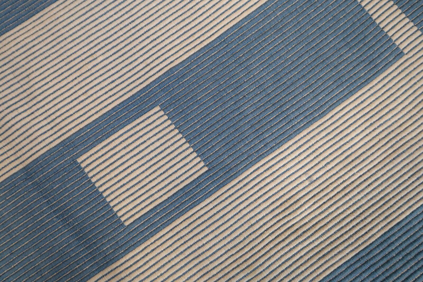 Tapis Vintage Dhurri Indien en Coton (141cm x 193cm), Années 1970, Élégance