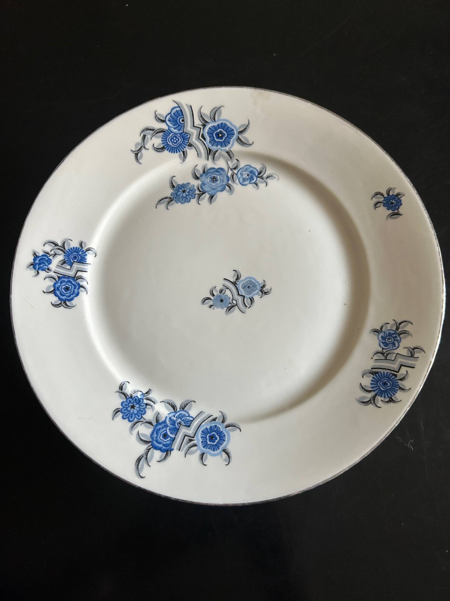 two Art Deco porcelain dishes F. Legrand & Cie